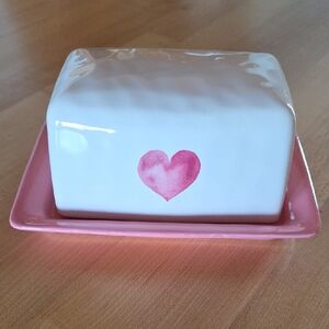 Stoneware 2 Stick Butter Dish By Harvest Green Studio